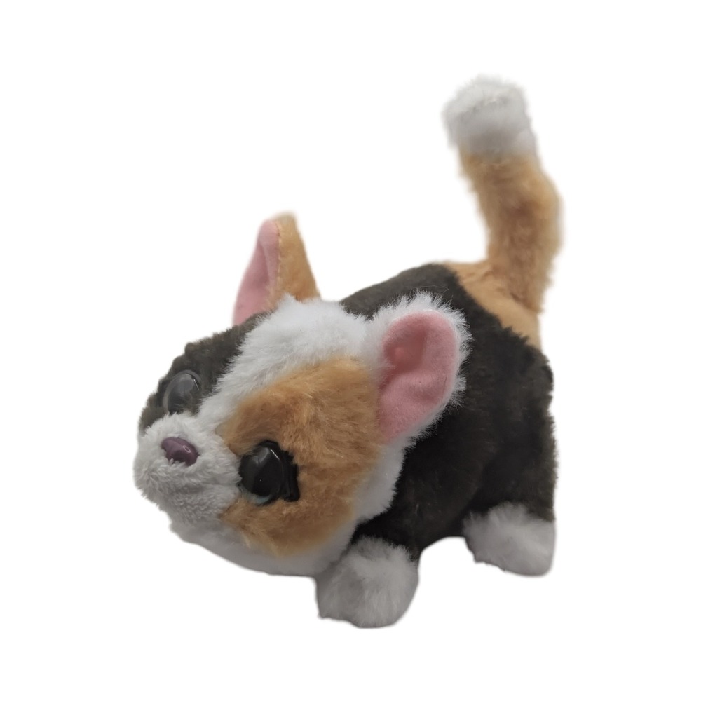 Little Live Pets Calico Kitty Interactive Walking Plush Cat Electronic Toy Works